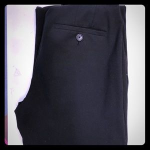 Black maternity dress pants w/ belly band.